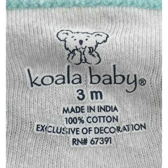 Koala Baby Size 3 Months White/Multi-Colored Animal Print "Best Friends" Footie - Picture 3 of 3